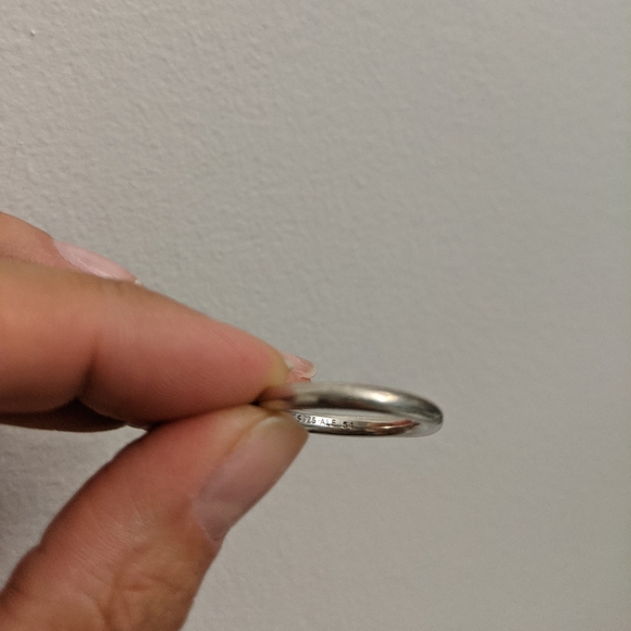 Pandora minimalist stackable silver ring - Picture 2 of 3